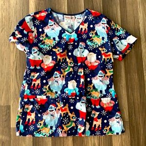 Rudolph scrub top